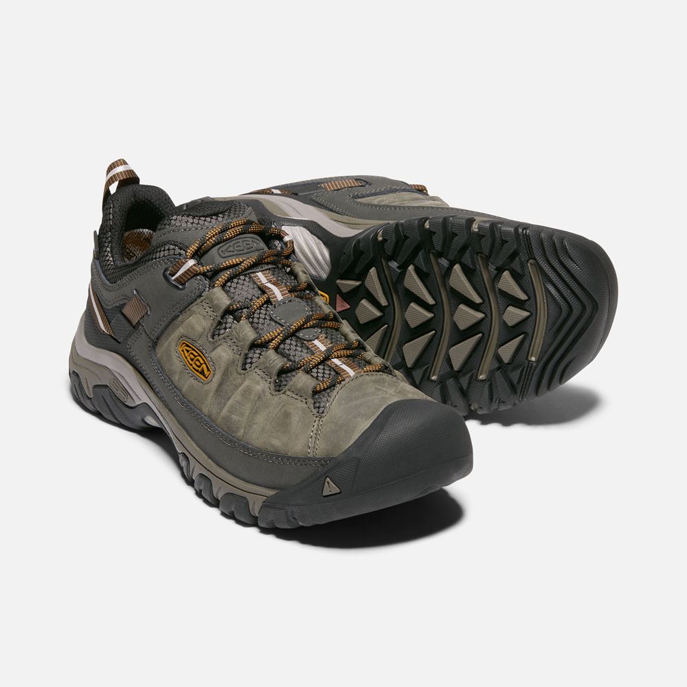 Chaussure de Randonnée Keen Homme Vert Olive/Noir | Targhee Iii Waterproof | ZJXGI-2504